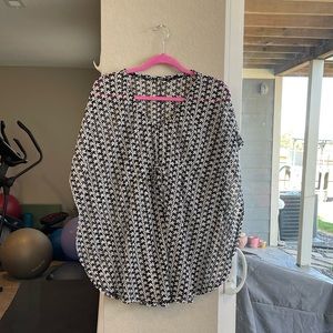 Black/White swimsuit coverup. Size Medium/Large